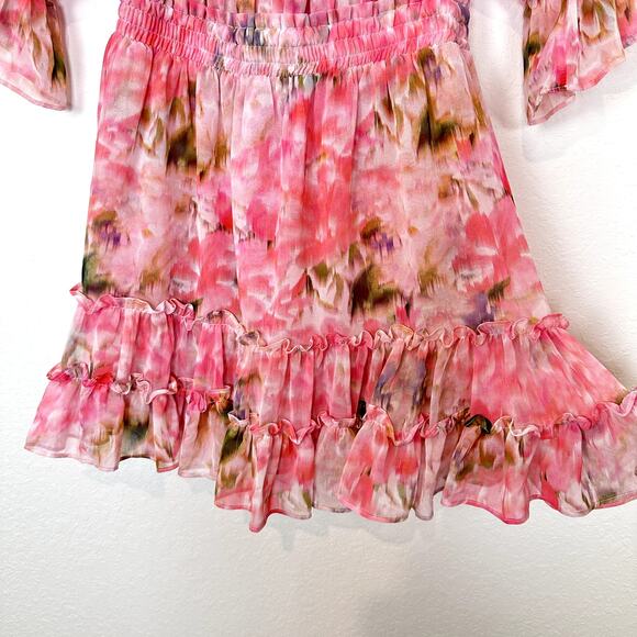 MISA Los Angeles Danae Mini Dress in Taza Floral Size Small - Picture 6 of 9